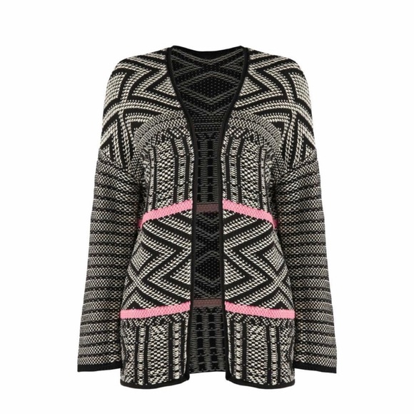 NORDSTROM Dex Aztec Jacquard Cardigan Size Small - Picture 1 of 8